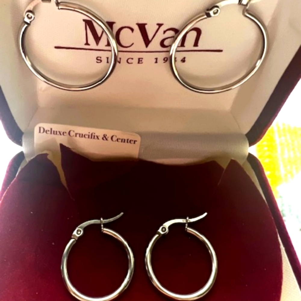 Silver Hoop Earrings